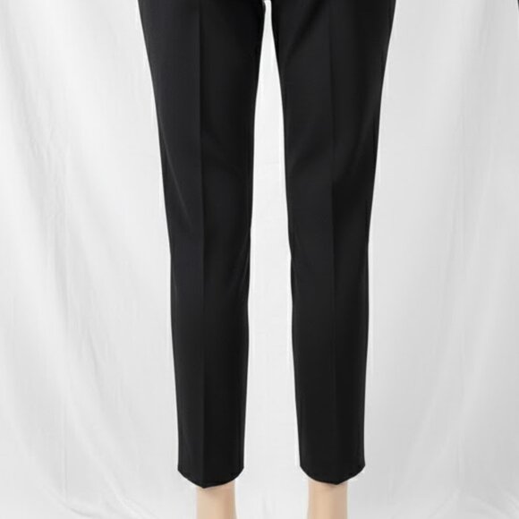 Ann Taylor Navy Gold Button Dress Pants Women’s 8 Work Slim Trousers - Picture 7 of 15